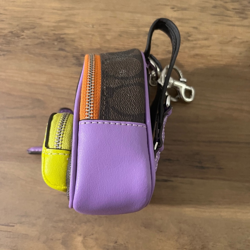 Coach Colorful Mini Backpack Keychain - Picture 4 of 7